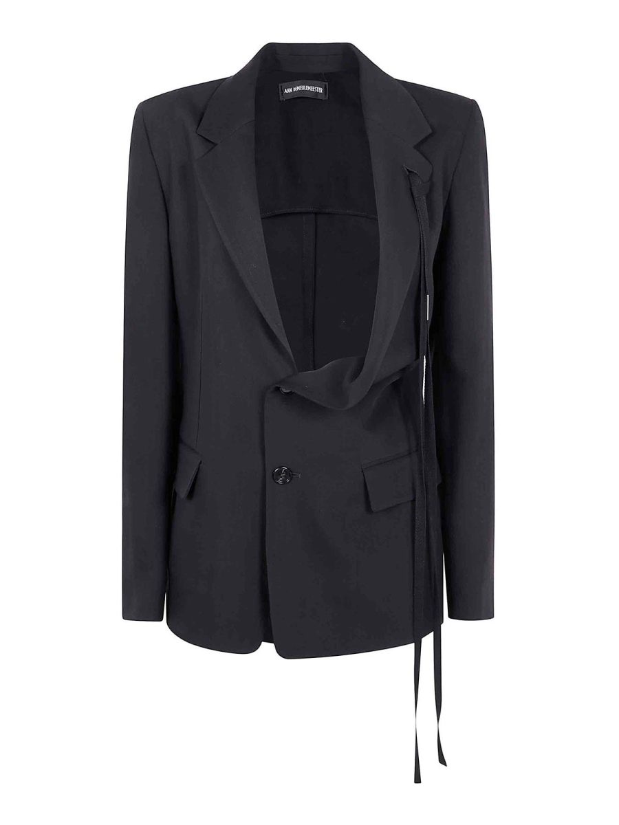 Ann Demeulemeester Veste Casual - Noir