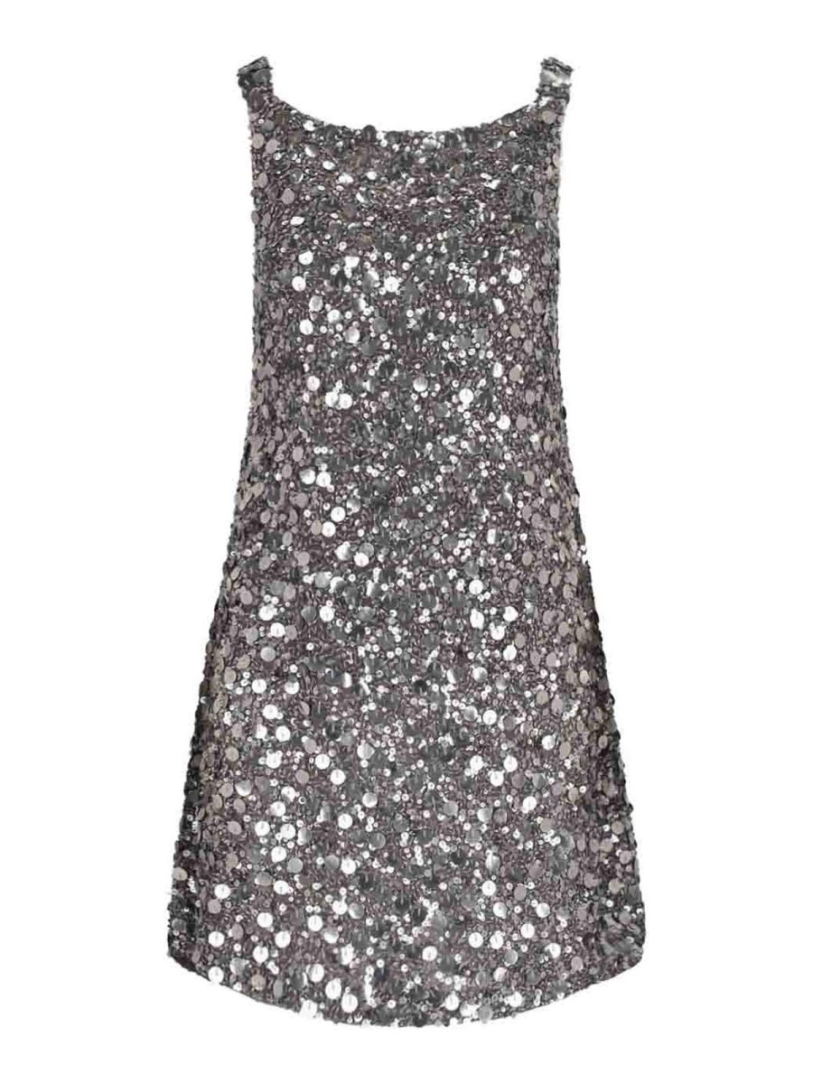 P. A.R. O.S. H. Robe Courte - Argent