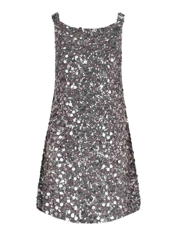 P. A.R. O.S. H. Robe Courte - Argent