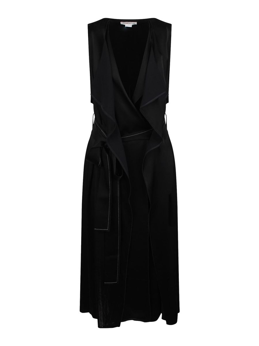 Victoria Beckham Robe Au Genou - Noir