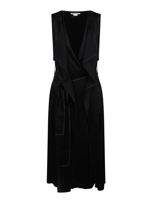 Victoria Beckham Robe Au Genou - Noir