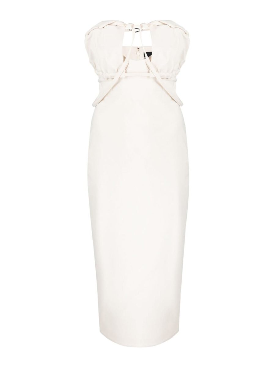 Jacquemus Robe Au Genou - Blanc
