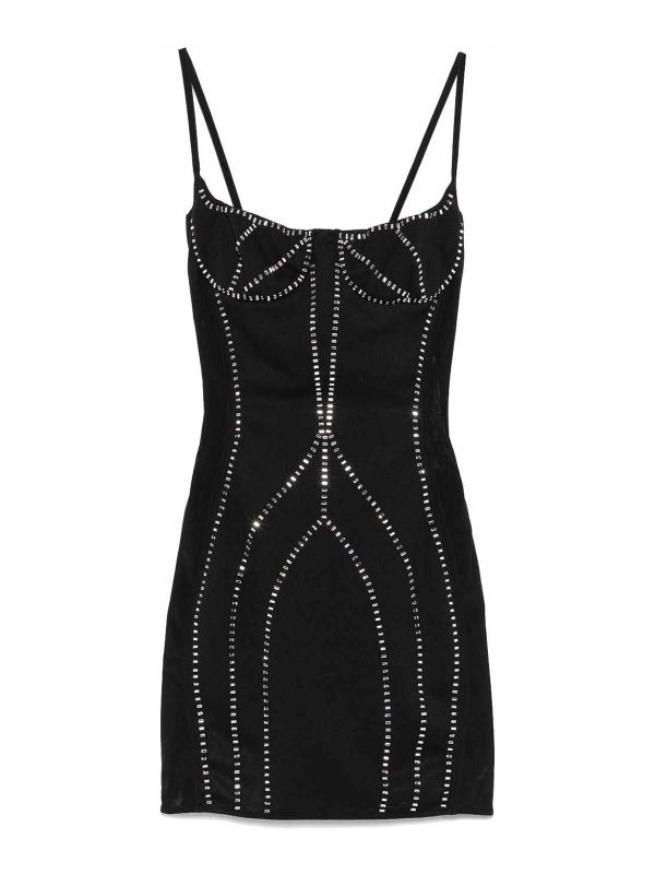 The Attico Robe Au Genou - Noir