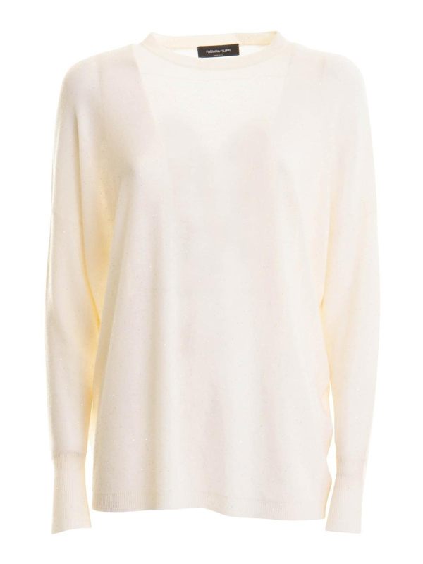 Fabiana Filippi Pull Col Rond - Blanc