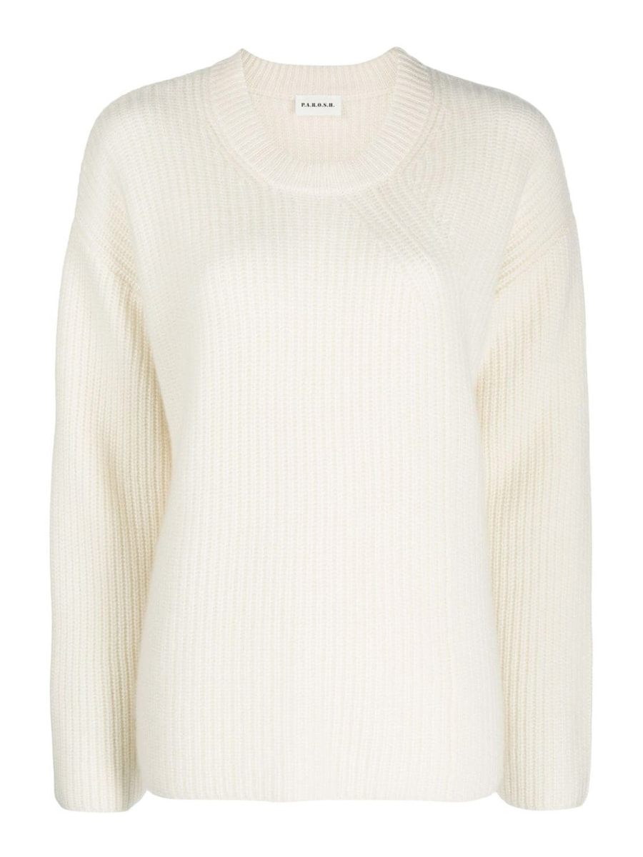 P. A.R. O.S. H. Pull Col Bateau - Blanc