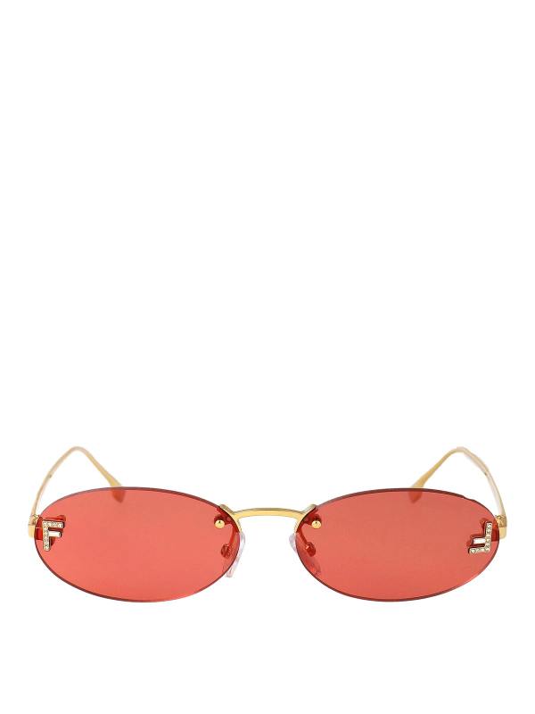 Fendi Lunettes De Soleil - Or