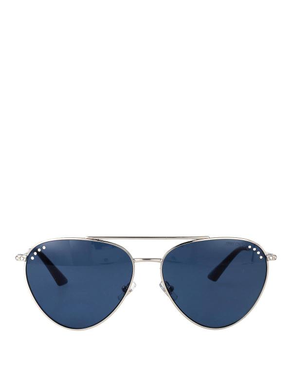 Jimmy Choo Lunettes De Soleil - Argent