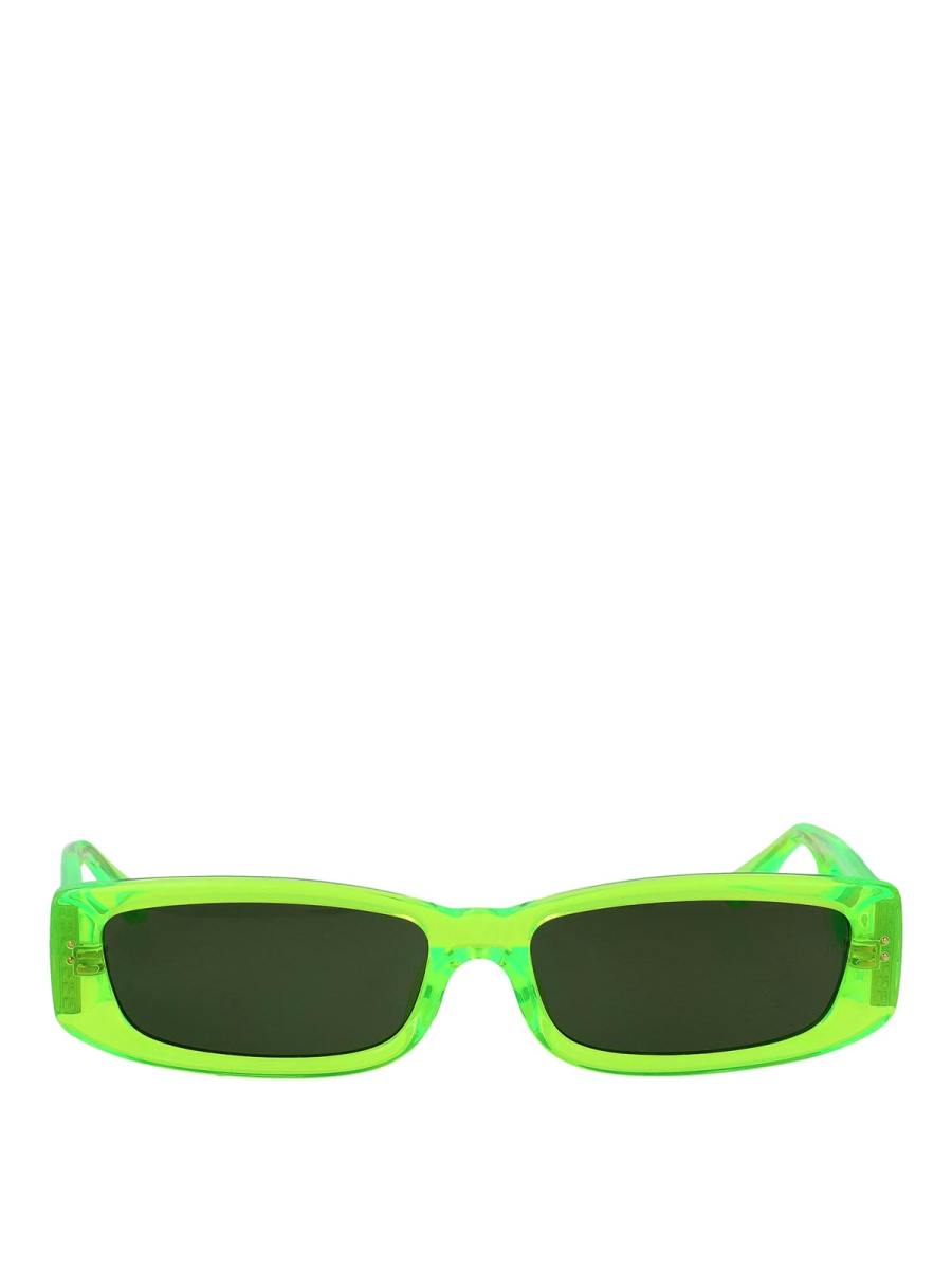 Linda Farrow Lunettes De Soleil - Bleu