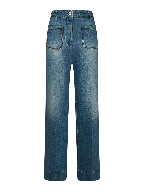 Victoria Beckham Jean Bootcut - Bleu