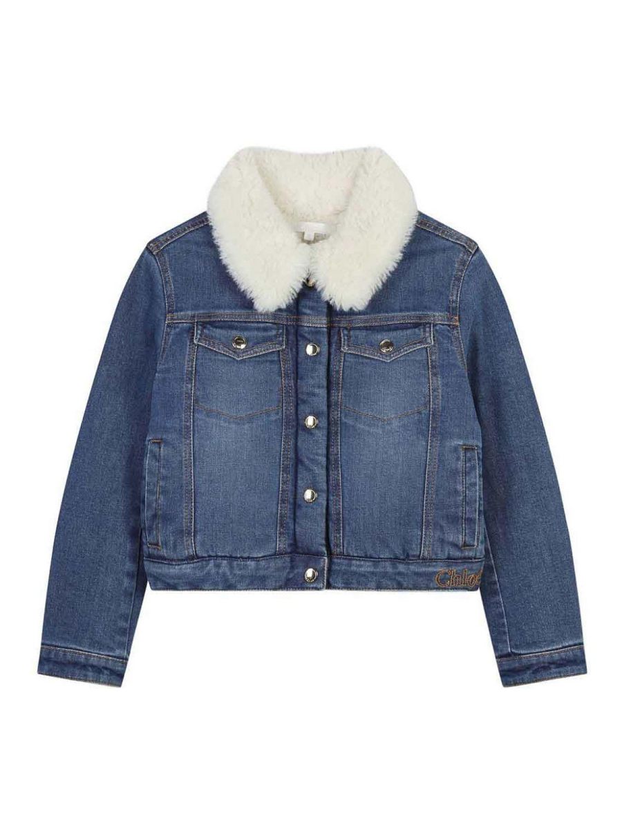 Chloe' Veste En Jean - Bleu