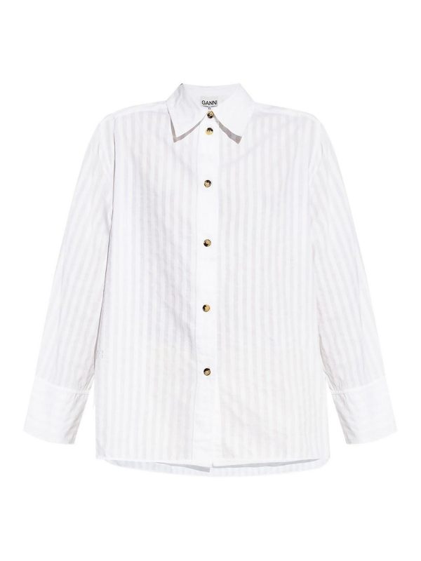 Ganni Chemise - Blanc