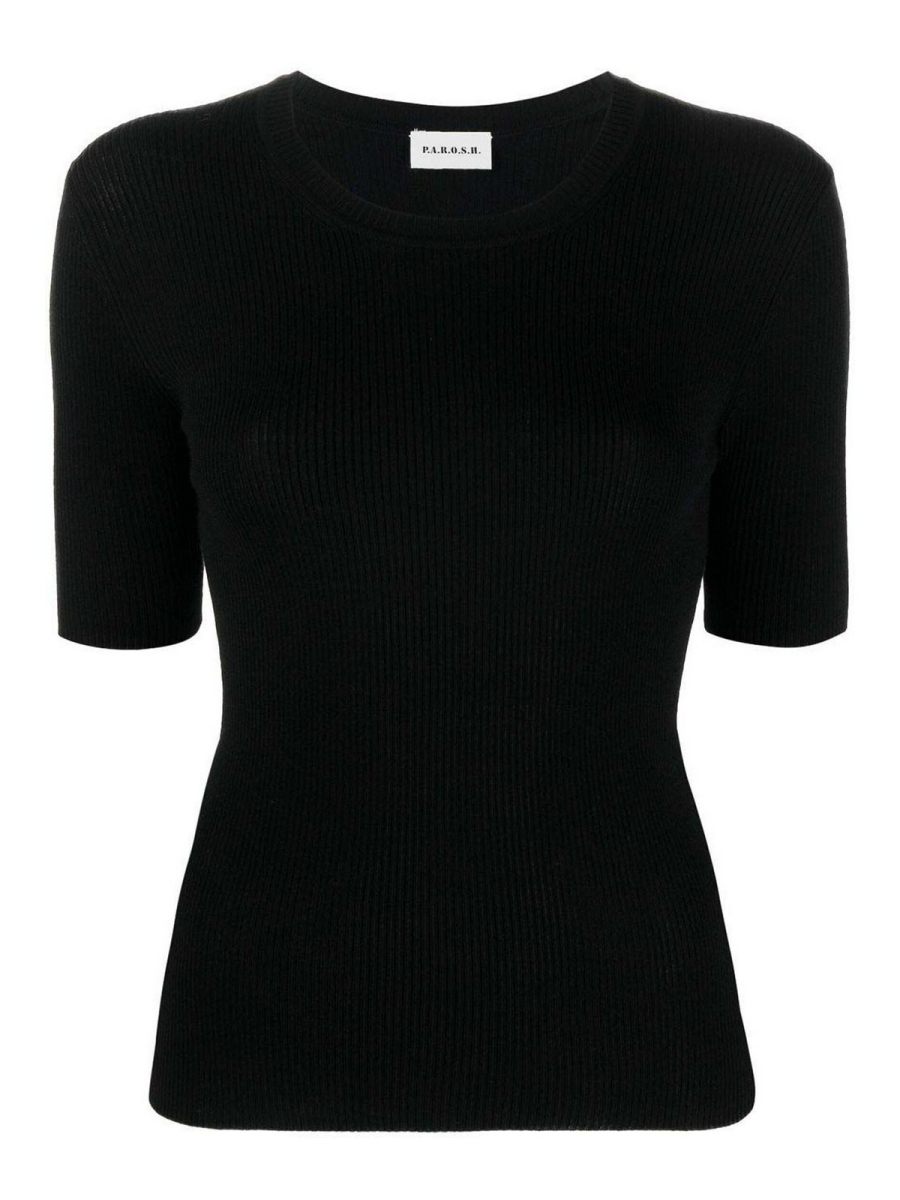 P. A.R. O.S. H. Pull Col Bateau - Noir