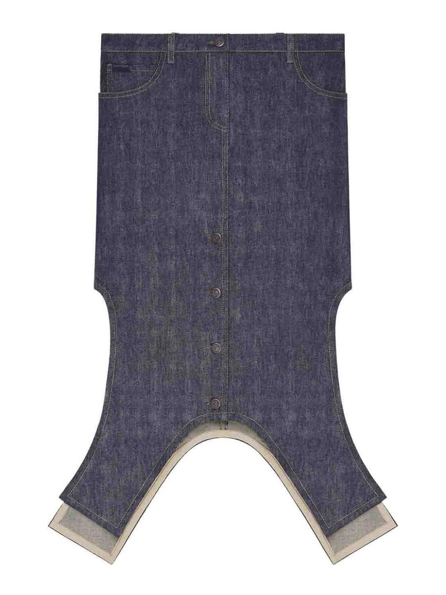 Courreges Jupe Midi - Gris