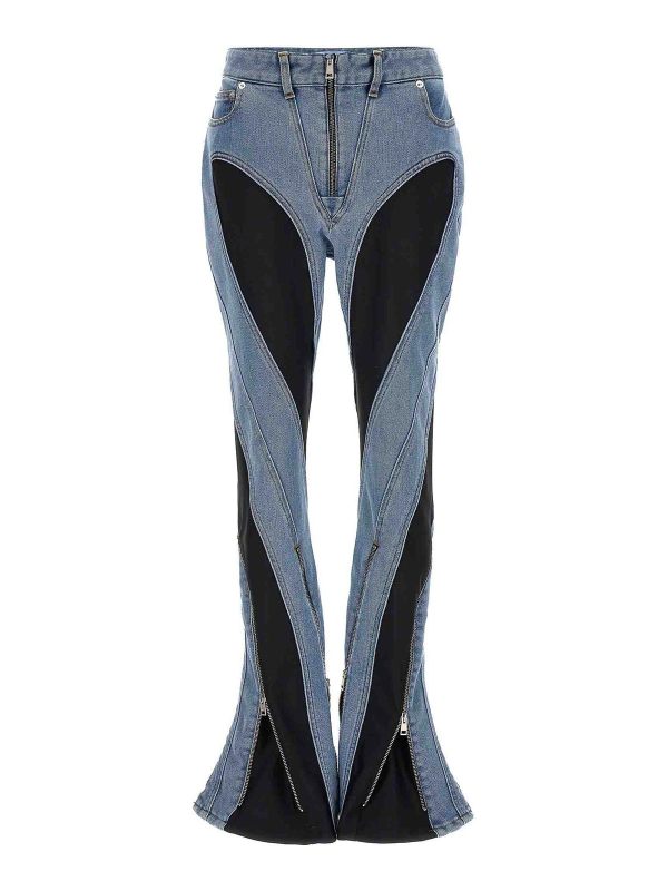 Mugler Jean Bootcut - Multicolore