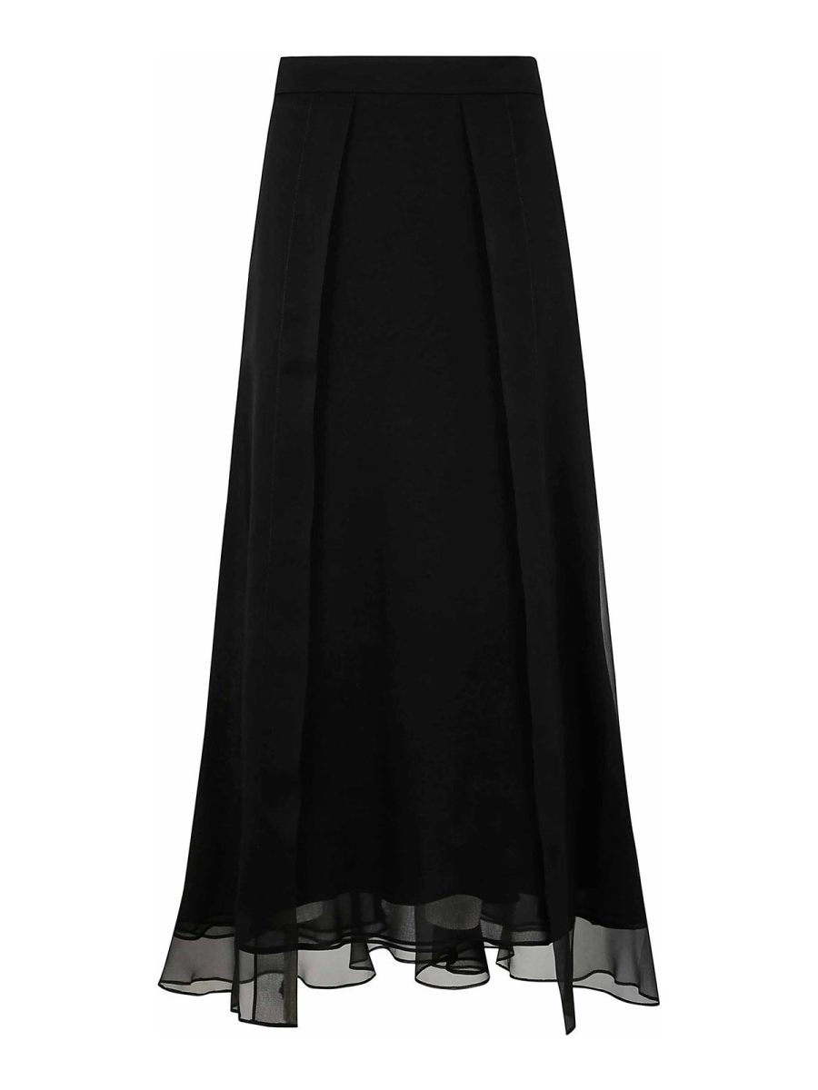 Brunello Cucinelli Jupe Midi - Noir