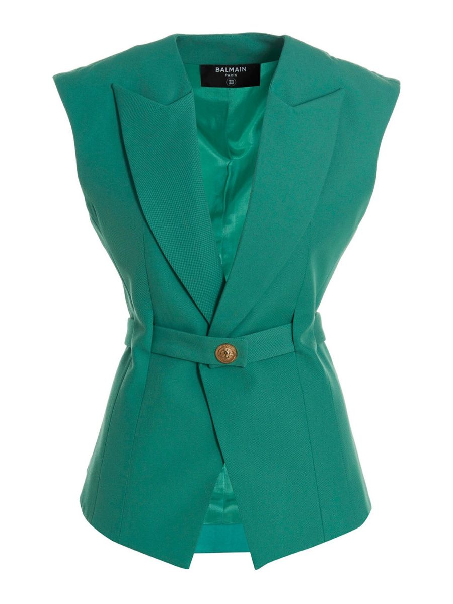 Balmain Gilet - Vert