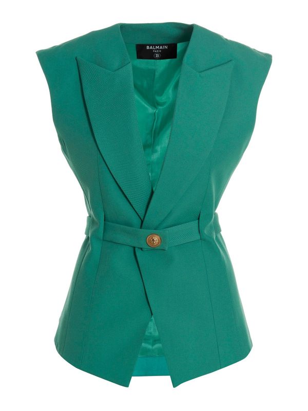 Balmain Gilet - Vert