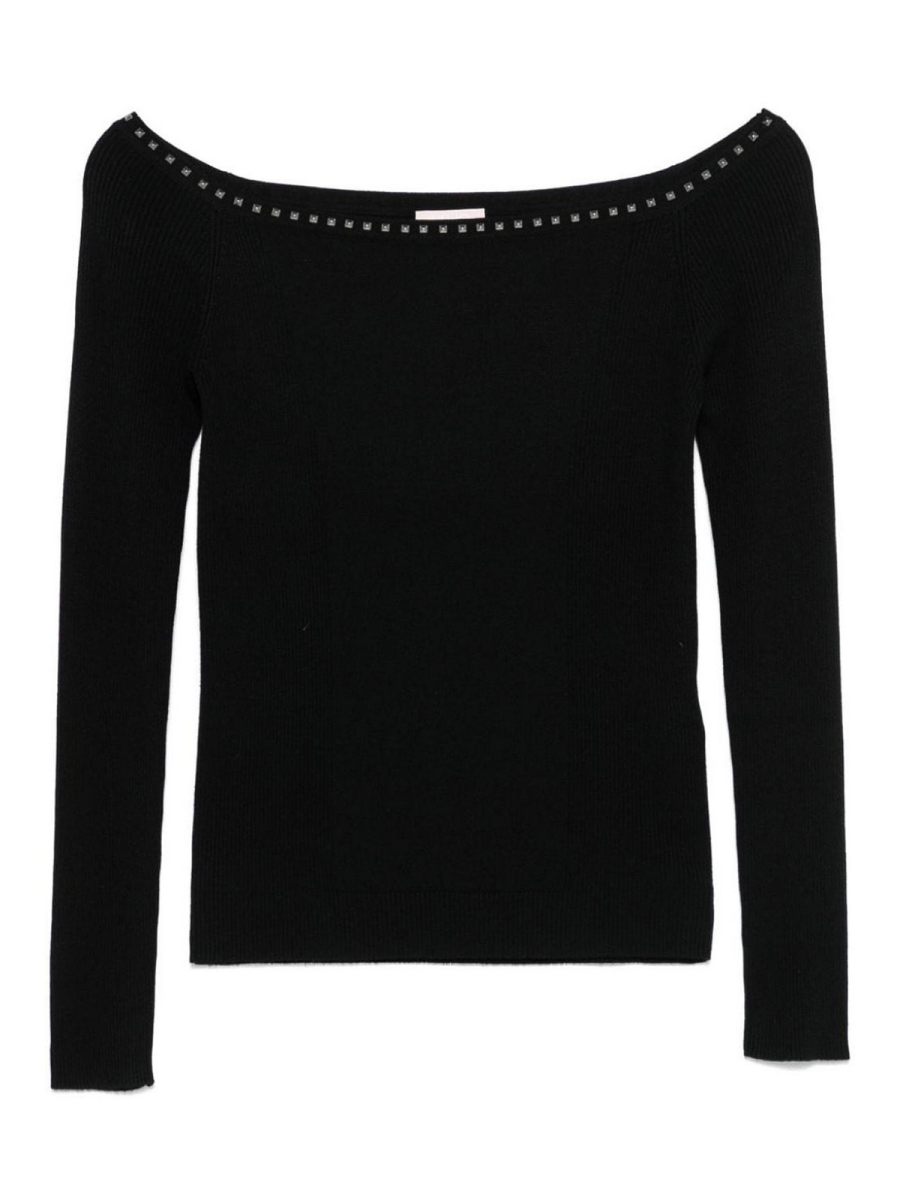 Liu Jo Pull Col Rond - Noir