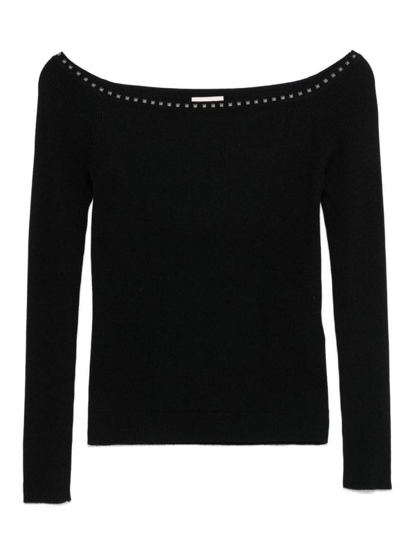 Liu Jo Pull Col Rond - Noir