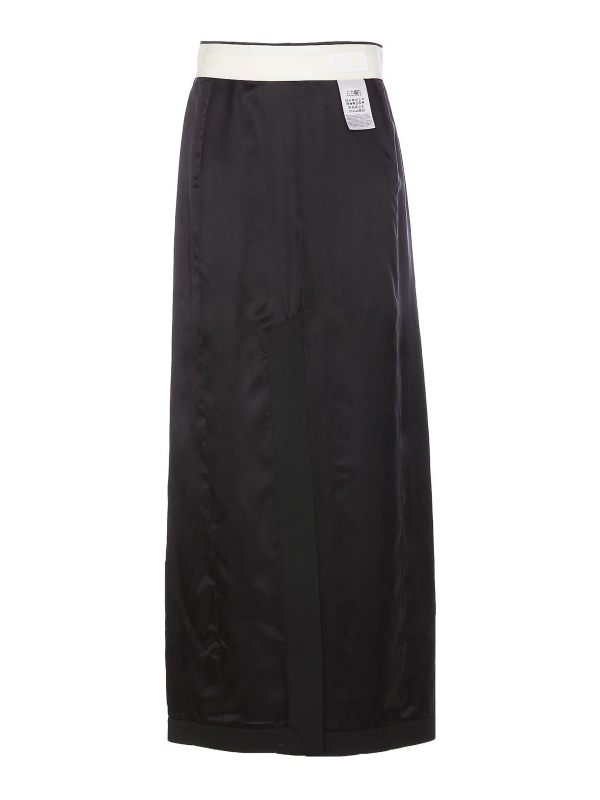 MM6 Maison Margiela Jupe Midi - Noir