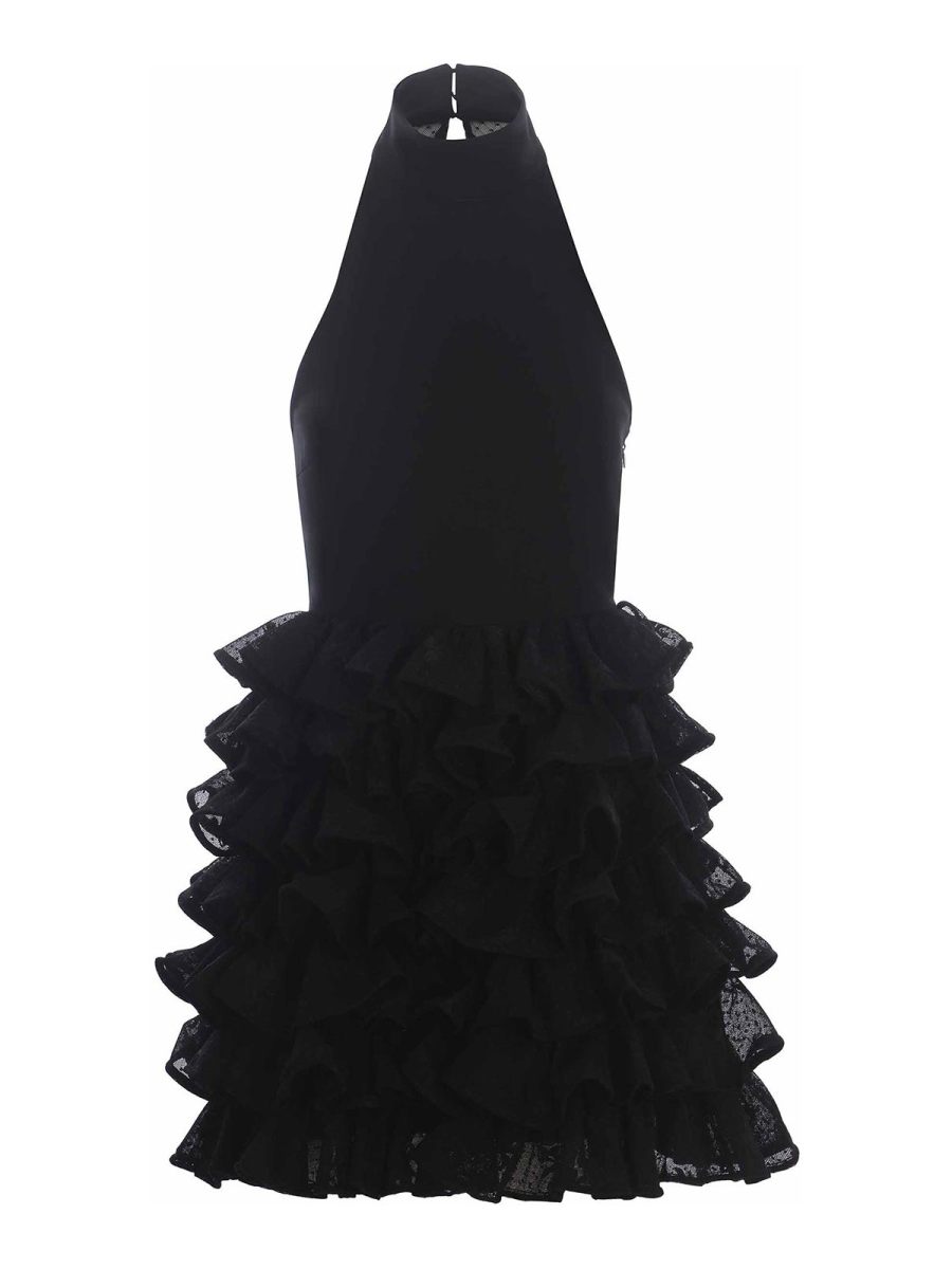Rotate Birger Christensen Robe Courte - Noir