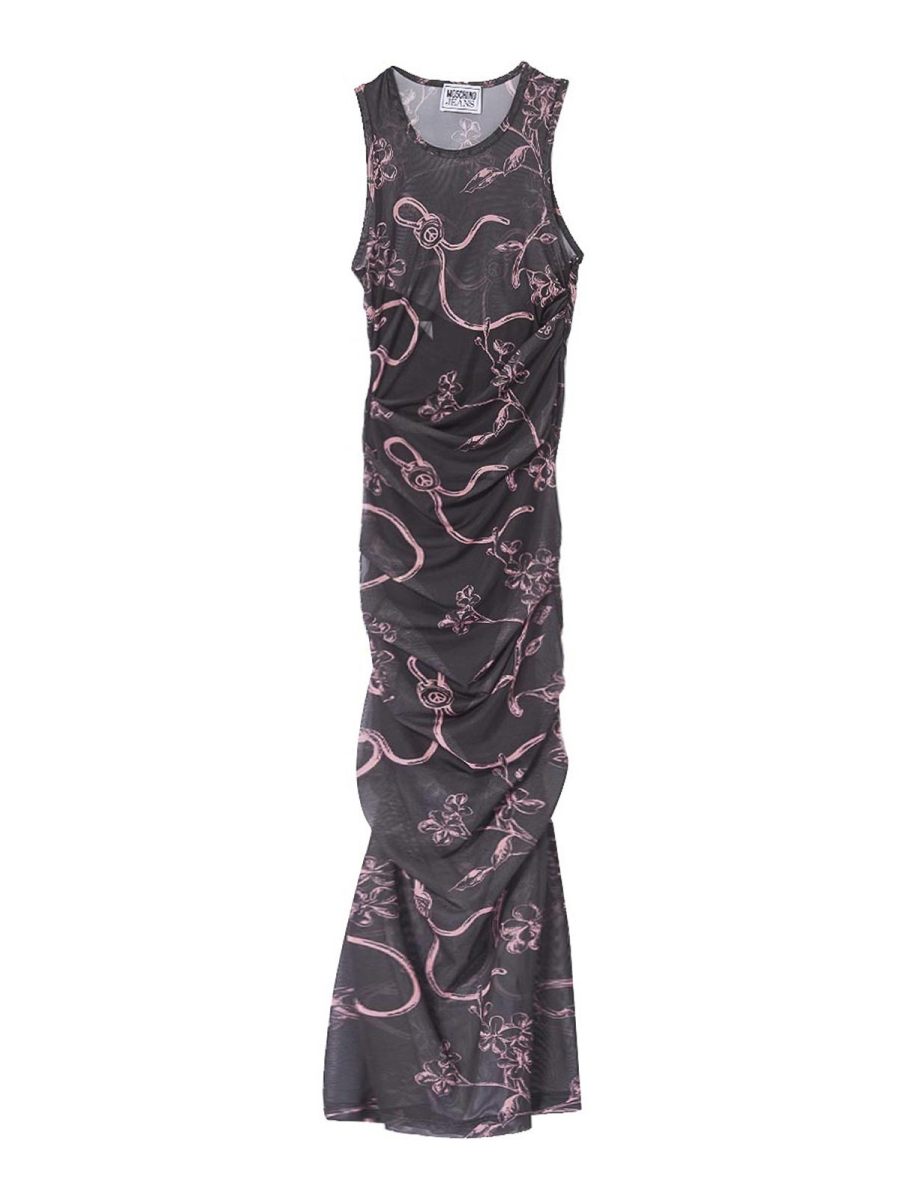 Moschino Jeans Robe Au Genou - Noir