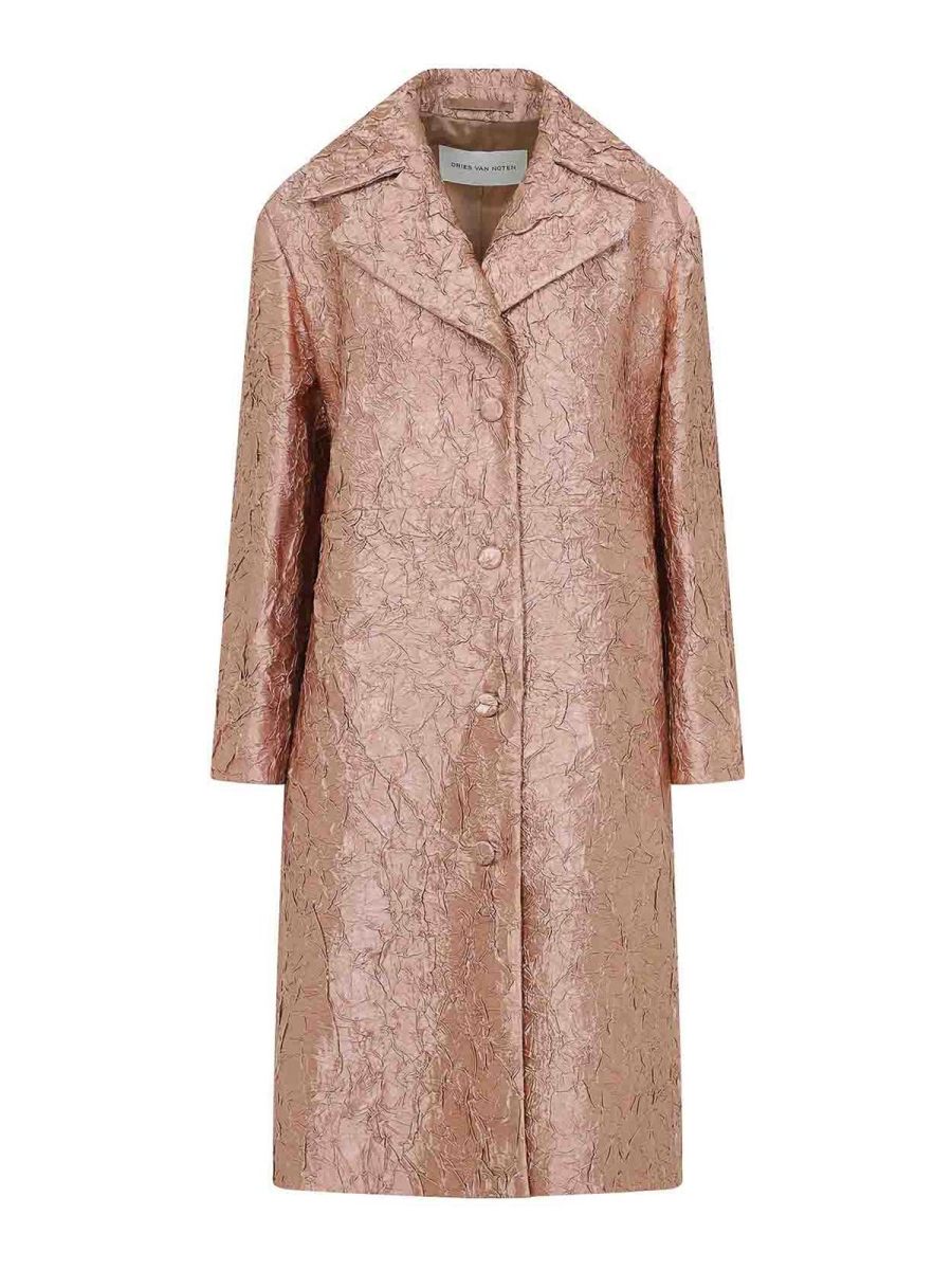 Dries Van Noten Manteau Court - Rose