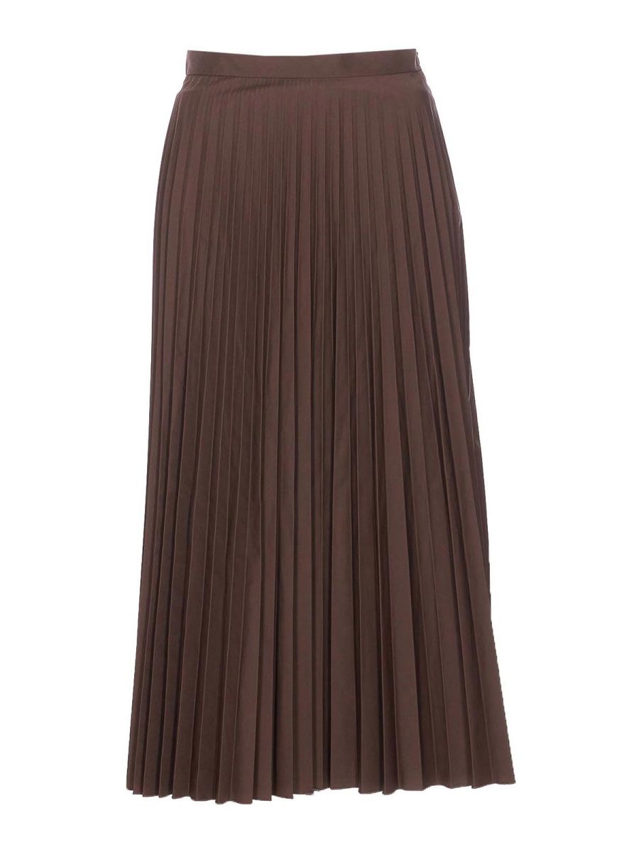 MM6 Maison Margiela Jupe Midi - Marron