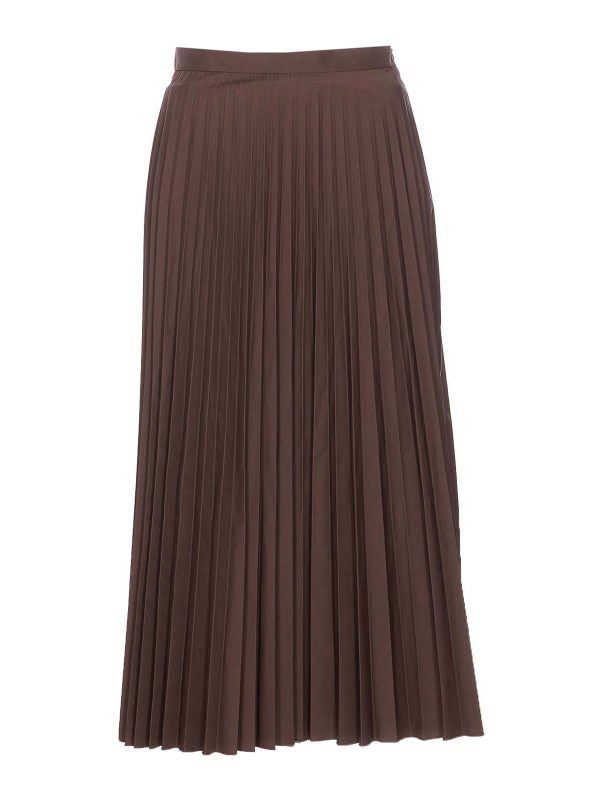 MM6 Maison Margiela Jupe Midi - Marron