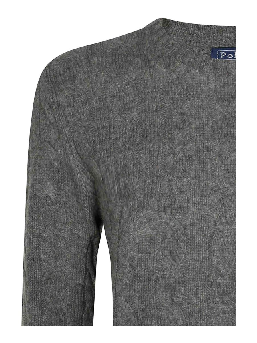 Polo Ralph Lauren Pull Col Rond - Gris