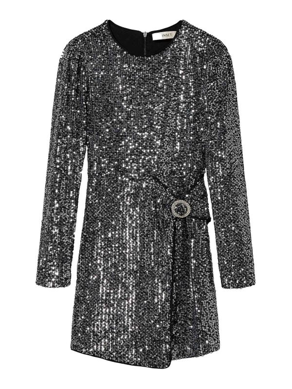 Twinset Robe Au Genou - Argent