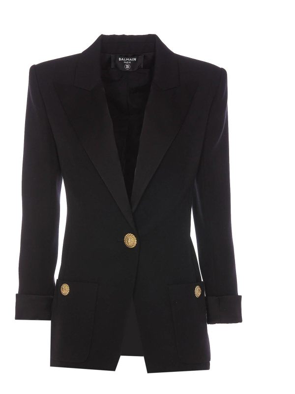 Balmain Veste Casual - Noir