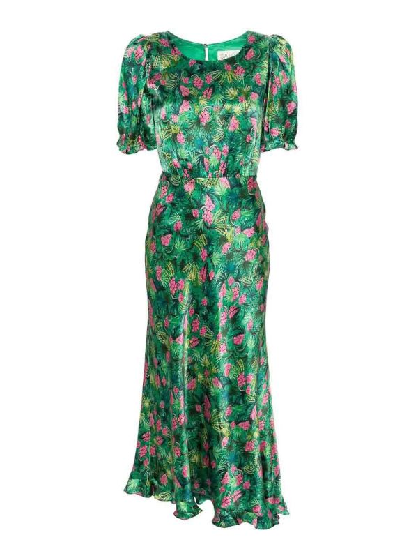Saloni Maxi Robe - Vert