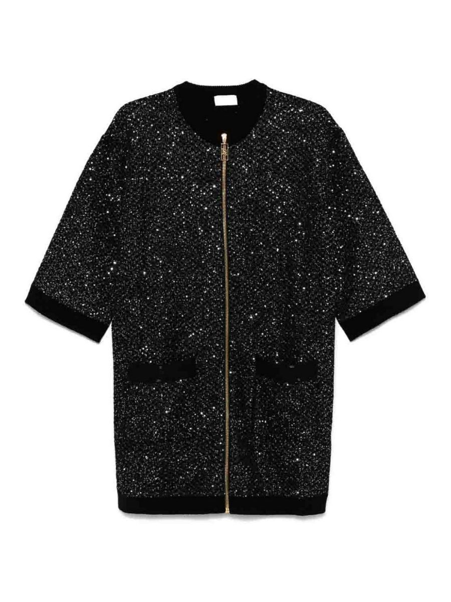 Elisabetta Franchi Robe Au Genou - Argent