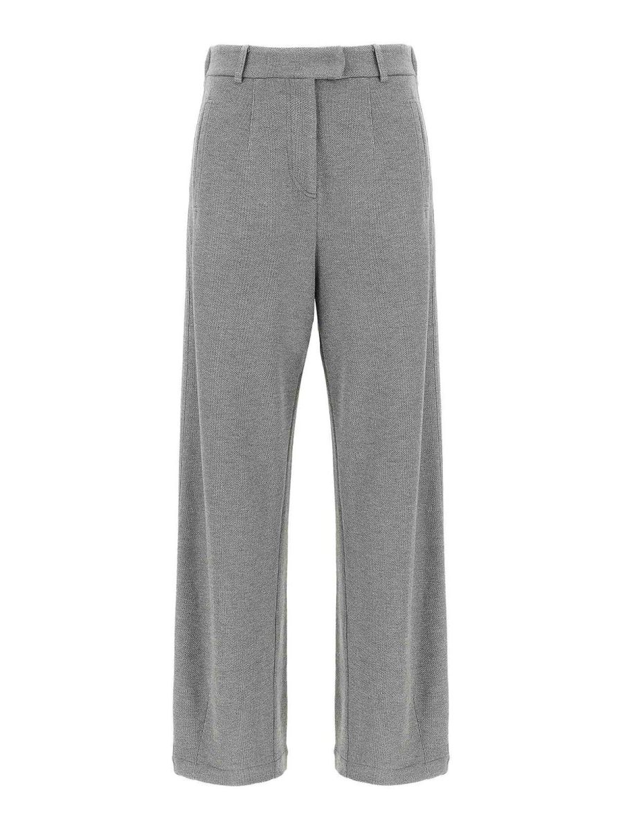 Brunello Cucinelli Pantalons Décontractés - Argent