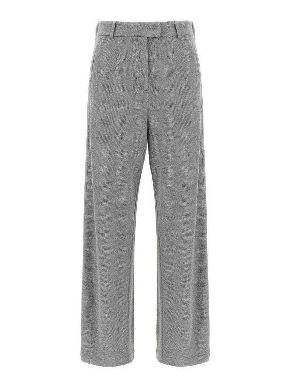 Brunello Cucinelli Pantalons Décontractés - Argent
