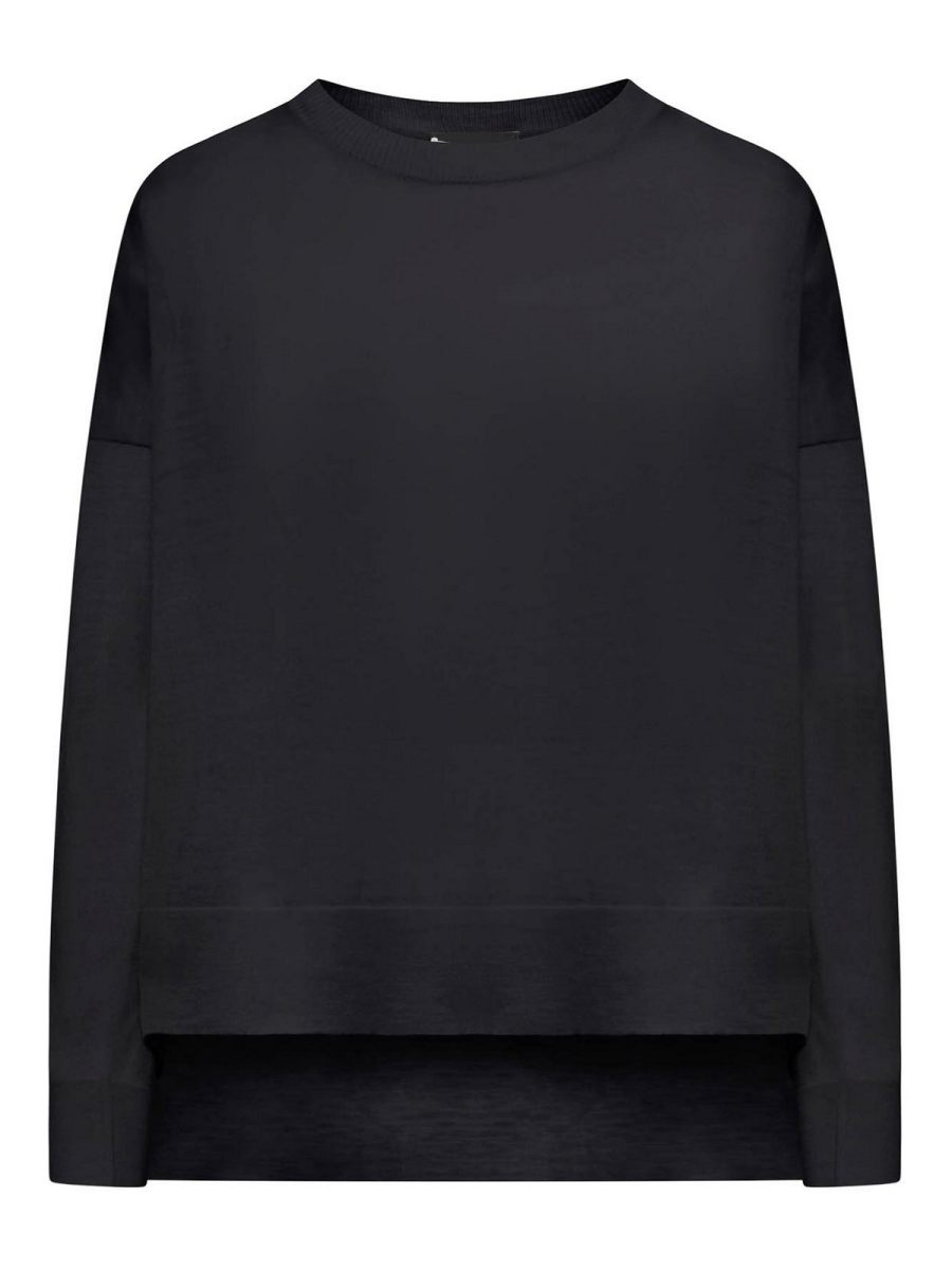 Roberto Collina Pull Col Rond - Noir