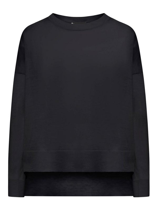 Roberto Collina Pull Col Rond - Noir