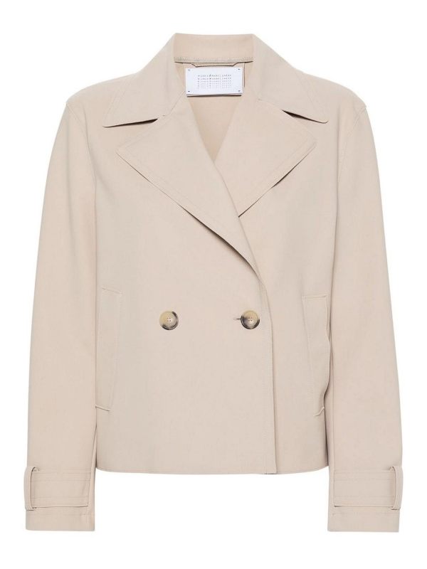 Harris Wharf London Manteau Court - Beige