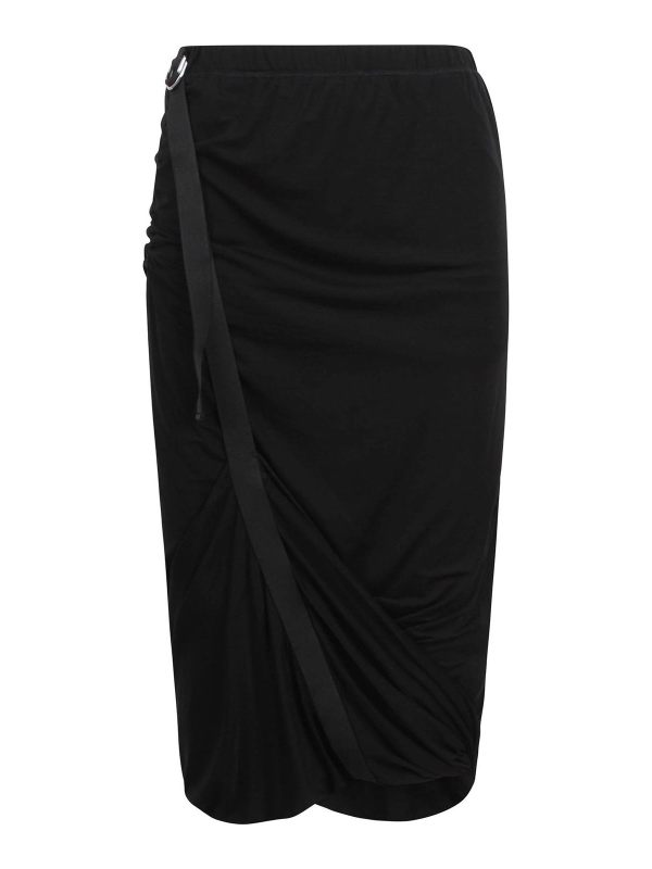 Helmut Lang Jupe Midi - Noir
