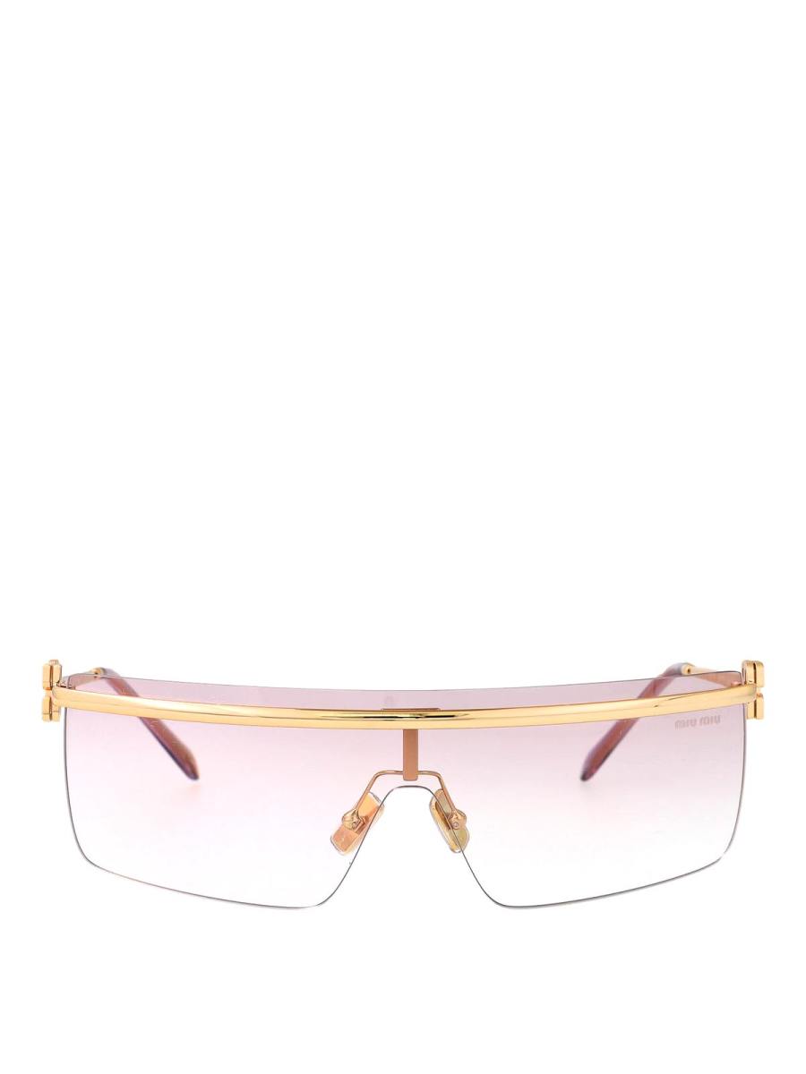 Miu Miu Lunettes De Soleil - Or
