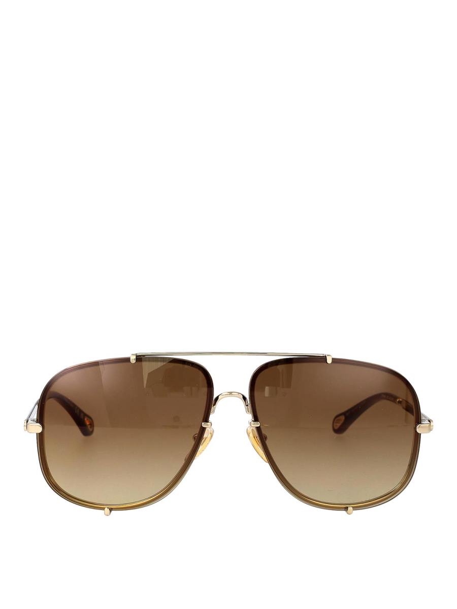 Chloe' Lunettes De Soleil - Or