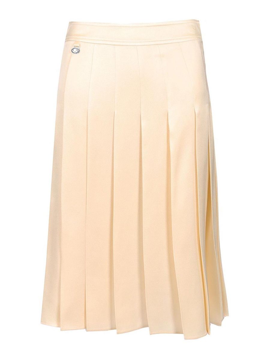 Burberry Jupe Midi - Beige