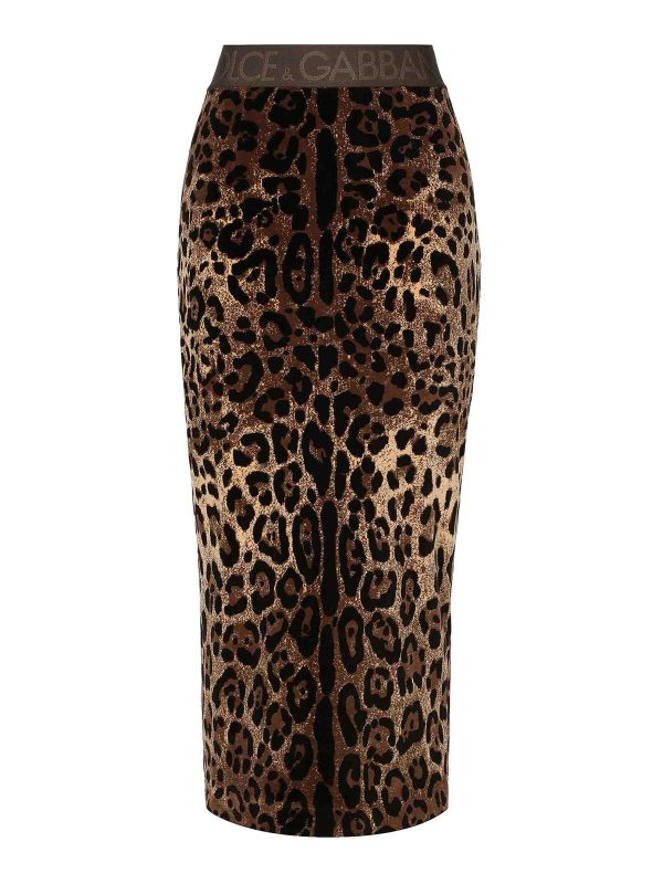 Dolce & Gabbana Jupe Midi - Marron