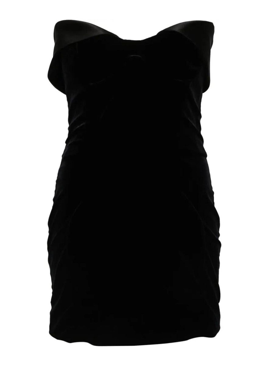 Mugler Robe Courte - Noir