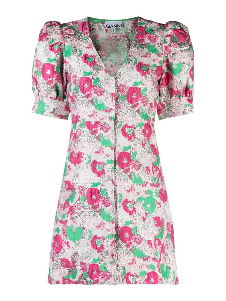 Ganni Robe Courte - Multicolore