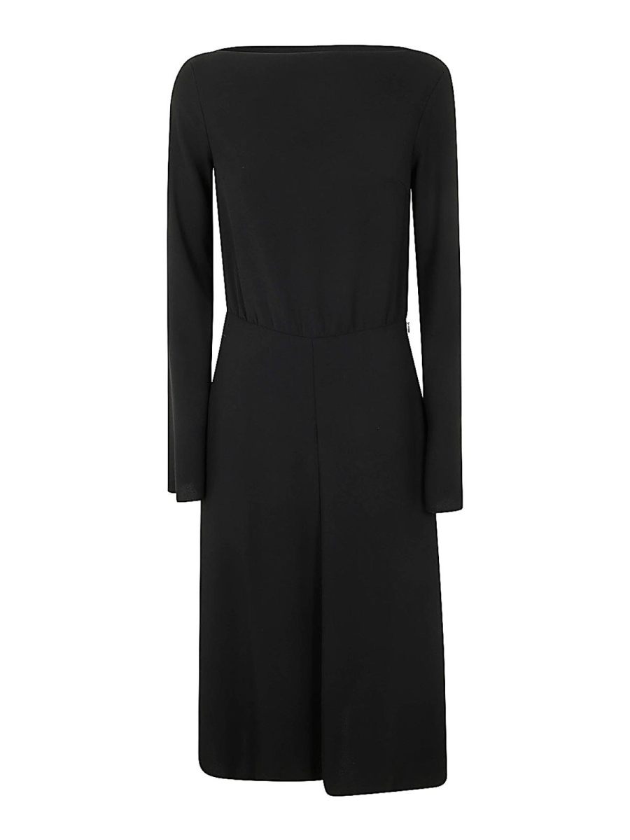 N°21 Robe Au Genou - Noir