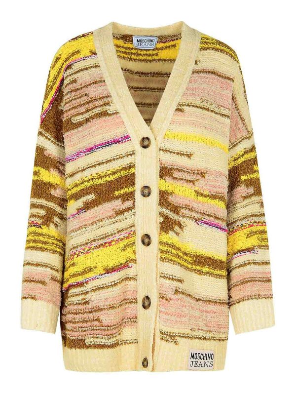 Moschino Jeans Cardigan - Blanc