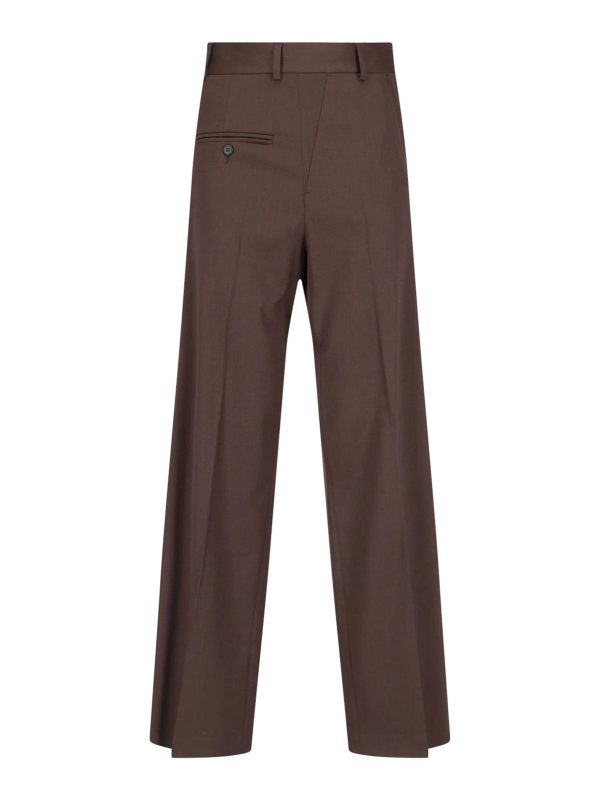 MM6 Maison Margiela Pantalons Décontractés - Marron