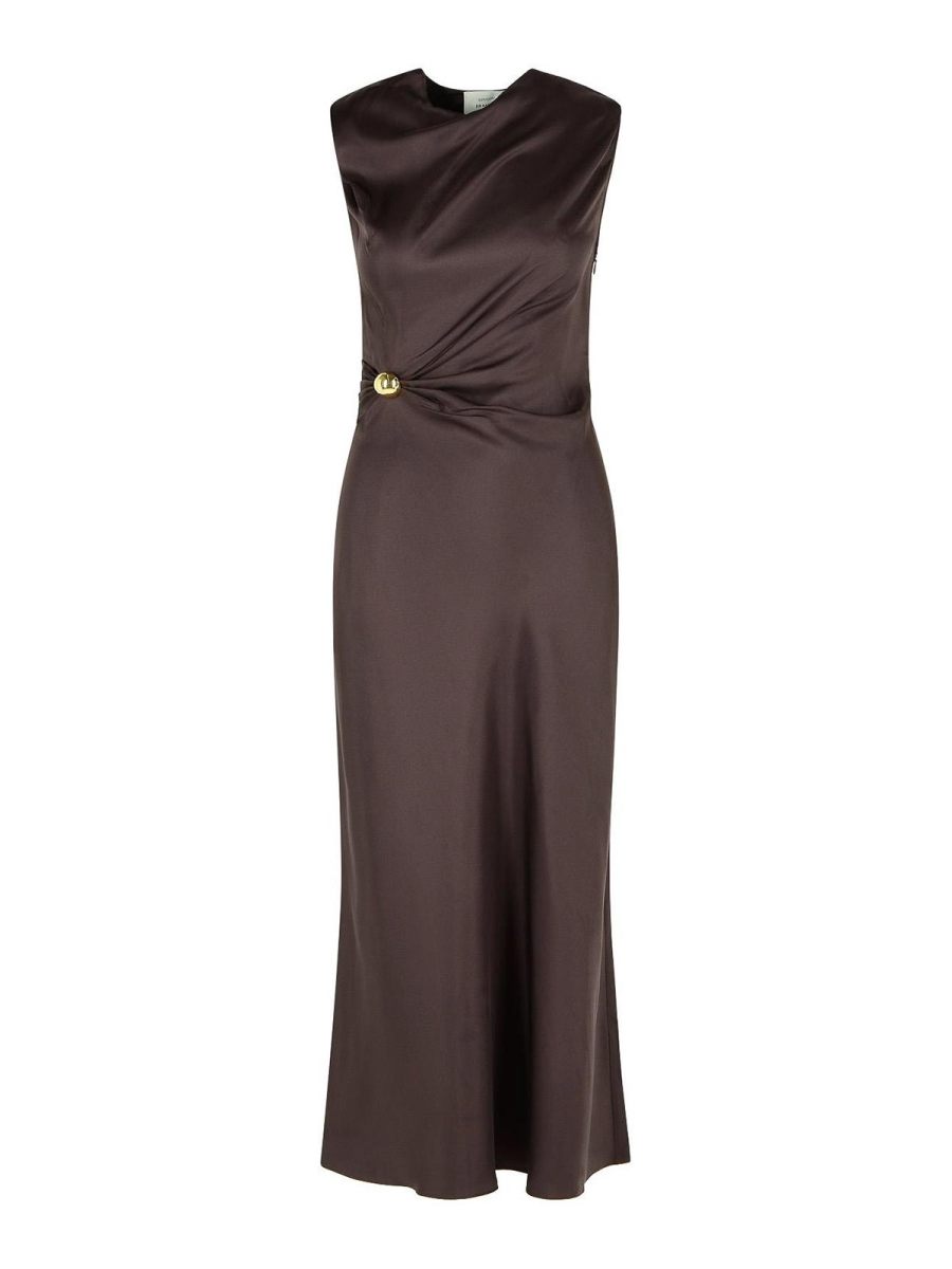 Loulou Studio Robe De Soirée - Marron